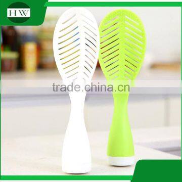 Kitchen Accessories Creative Multipurpose Plastic Long Handle Tumbler Tree Leaf Stand Shovel Ladle Scoop Rice Spoon photo-5