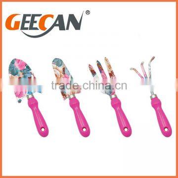 Garden Tools, shovel,rake,fork with floral printing for kids