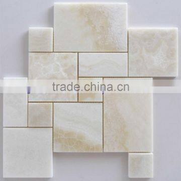 Best Selling Pure Natural WHITE ONYX MOSAIC TILES COLLECTIONS photo-2