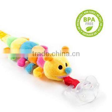 Soft Plush Toy With Detachable Silicone Baby Pacifier photo-3