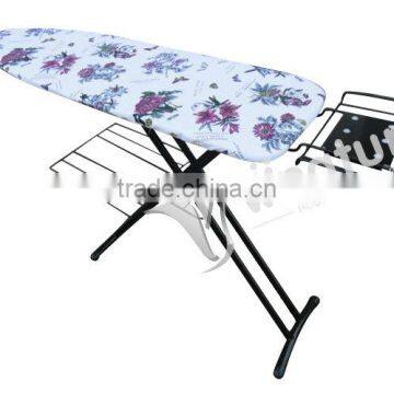 mesh folding ironing board with cloth rack