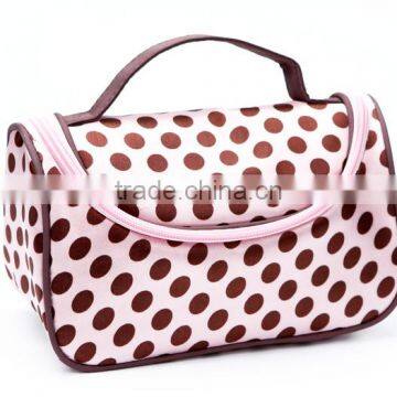 Store More Pink Dot Pattern Travel Toiletry Bag Organizer photo-2