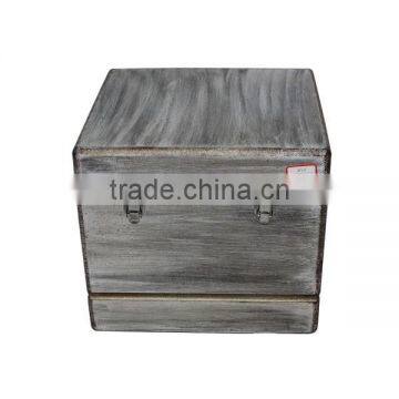 Wood Case Wholesale Anitque Grey Wooden Storage Case Cheap Case