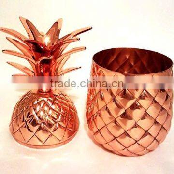 Solid Copper"Pineapple" Moscow Mule Mugs