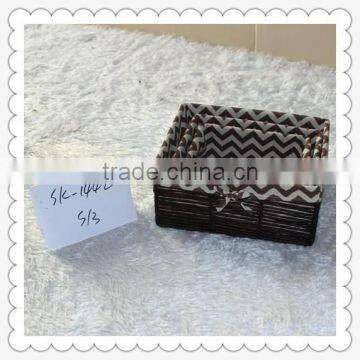 Newest Design Square Antique Handmade Natural Material Willow Basket photo-3