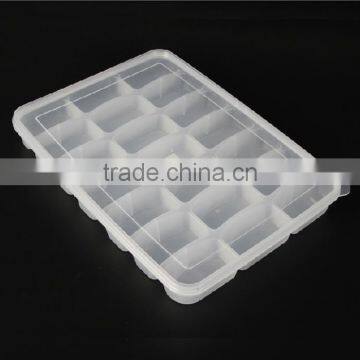 Food Grade 21 Hole Plastic Dumpling Packaging Tray WIth Cover photo-2
