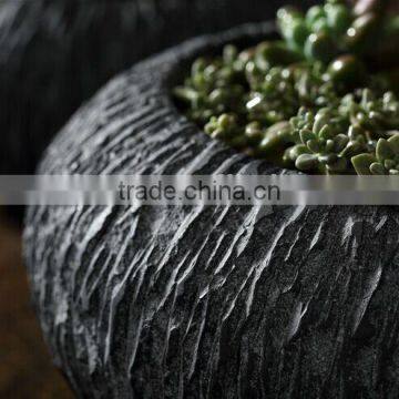 2017 Cheap Balcony Fiberglass Flower Pot Outdoor Round Planters photo-6