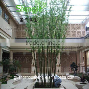 SJLJ013531 Indoor Outdoor Decorative Artificial Bamboo Fake Evergreen Bamboo for Decoration photo-2