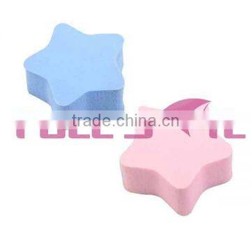 Non Buffed latex sponge NR sponge with Star shape