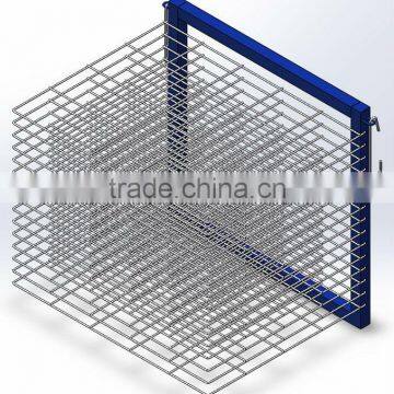 C8558 steel wire wall mounted 15 shelves art drying rack