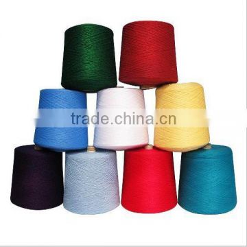 Hot sale dyed color 32s/2 combed 100% cotton yarn supplier