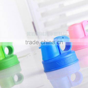 Pink Lid Plastic Baby Bottle Eco-friendly Clear Baby Bottle With Straw