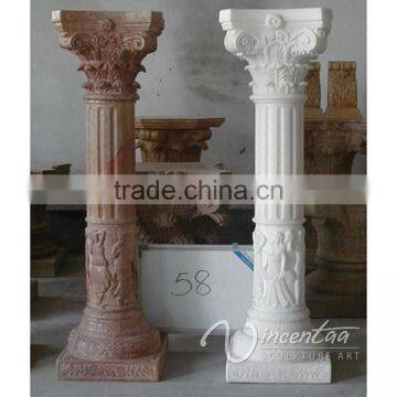 2016 house decor gate design hand carved stone greek columns for home