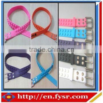 fashion colorful Golf silicone belt with dots