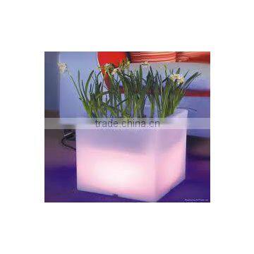 LED colorful decorative plastic flowerpot YM-LFP4040