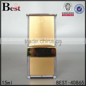 Plastic Lotion Square Bottle With Pump 15ml 30ml 50ml Empty Square Unique Shape Acrylic Airless Lotion Bottles photo-2