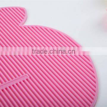 Fancy Cup Mats Apple Shaped Flat Anlti Silp Coaster Cup Insulation Mat