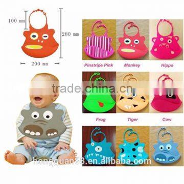 Hot sale 2015 Custom made OEM service 100% Eco-friendly waterproof Silicone baby bibs