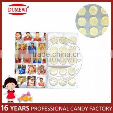 Football Star Letter Dry Cow Milk Tablet Candy photo-2