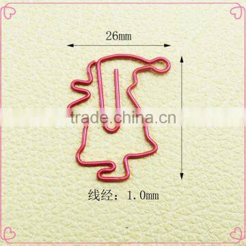 Christmas red satan shaped metal paper clip gifts