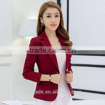 Wholesale Ladies Offie Wear Blazer Women Long Sleeve Suit Jacket photo-2