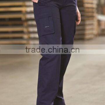 Navy blue 310 gsm cotton drill men's heavy-duty work pant durable men cargo work pants