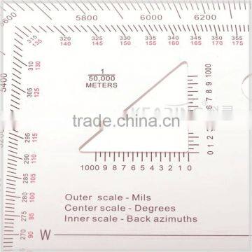 KMP-2 Military Triangle Scale Protractor for Pinpoint Mapwork photo-3