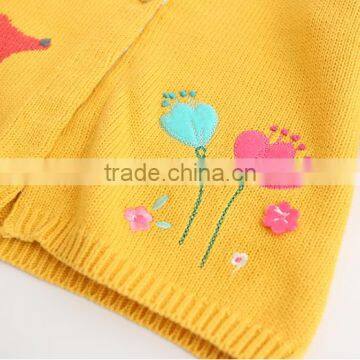 Wholesale Ginger Color Knitting Patterns Baby Girl Cardigans Sweaters photo-5