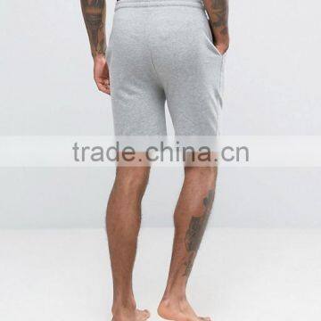High Quality New Design Custom Drawstring Waist Black Piping Cotton Viscose Breathable Jersey Grey Men's Running Fashion SHorts photo-2