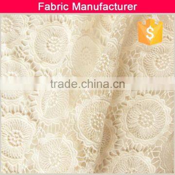 2015 Cicheng Hotsale Fashion Embroidery Elegant High End Lace Fabricfor Wedding Dresses