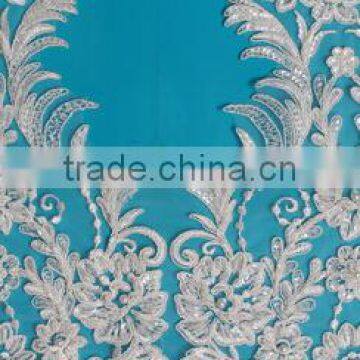 Durable Ivory Rhinestone Garment Accessories Lace Trim photo-3