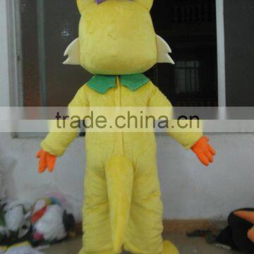 2015 Customized Party Use Adult Wearing Unisex Yellow Dancing Cat Mascot Costume photo-3