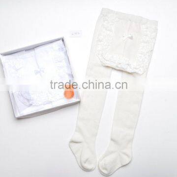 baby collant Knitted ruffle baby tights