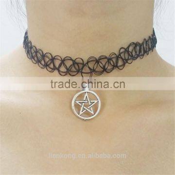 2015 Hot Selling Newest Custom Gothic Elastic Tattoo Choker Necklace photo-2