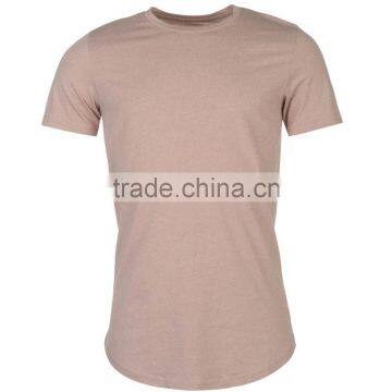 Wholesale Fashion Style Scooped Bottom Curved Hem t Shirts for Man photo-5