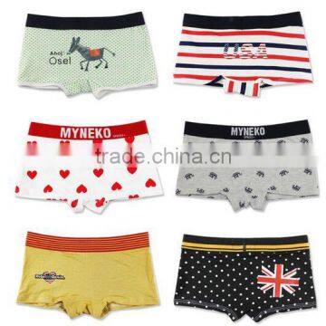 2017 China Manufacture OEM Customized Fashion Design Band 95%Cotton 5%Spandex 3D Print Boyshort Boxers Sport Women Underwear