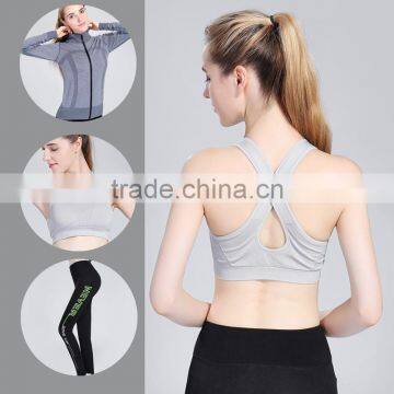 2017 Yoga Apparel Wholesale Poloyester and Spandex Blank Yoga Wear Women Yoga Set photo-5