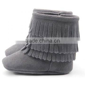 Wholesale Kids Boots Warm Baby Bow Moccasins photo-2
