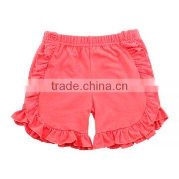 2017 New Summer Kids Children Toddler Cotton Girls Wholesale Cheap Soild Striped Icing Ruffle Shorts photo-6