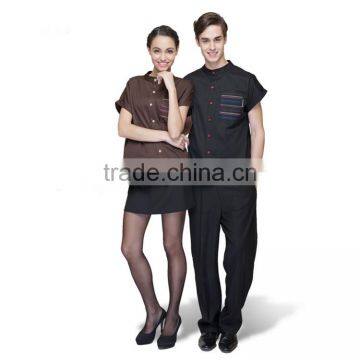 OEM Unisex Waiter Uniform and Restaurant Uniform With Apron photo-3