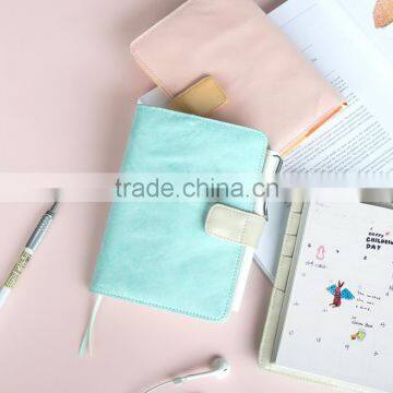 A6 tyvek paper notebook PU cover agenda planner with clasp / weekly planner / monthly planner