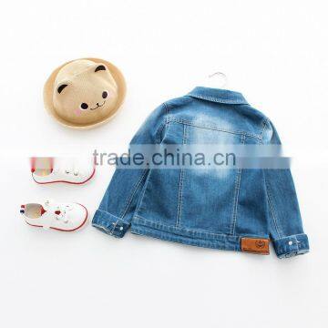 Solid Color High Quality Boys Kids Denim Jacket photo-2