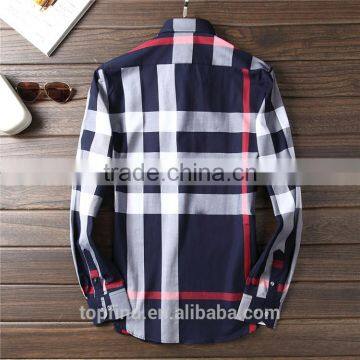 Korean Style Free Size Plaid Pattern Slim Fit Shirt Design for Men photo-2