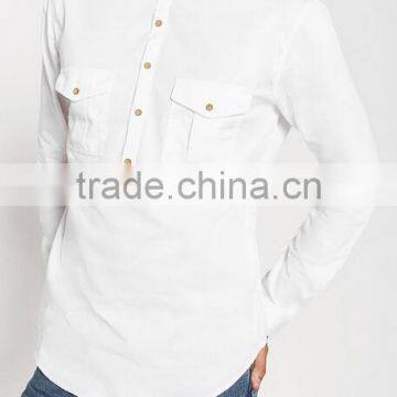 Black and white striped short-sleeve shirt cotton business and leisure travelers no-iron cultivate one's morality men's button-d