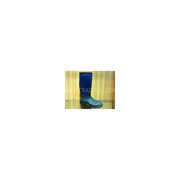 Professional Wear-resistant Half Rain Boots With Blue And Black