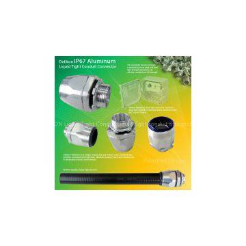 Delikon IP67 Aluminum Liquid Tight Conduit fittings for industry automation wiring  Delikon aluminum liquid tight connector