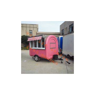 TELESCOPE Deep Fryer Mobile Food Trailer Crepe Fast Food Cart Hot Dog Street Mobile Food Truck With Awning