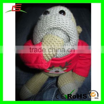 E168 Monkey Xmas Chimp Cheeky Monkey Beanie Red Monkey Toy