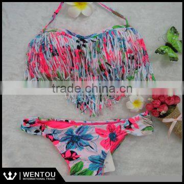 Hot Sell Two Piece Swimsuit Bikini Fringe Swimsuit