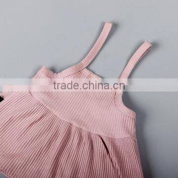 B22220A Infant Baby Autumn Clothing Sets Sweet Baby Long Sleeve Blouse and Sling Dress Sets photo-6